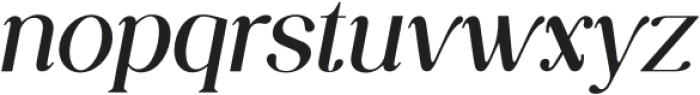 Luminary Serif Medium Italic otf (500) Font LOWERCASE