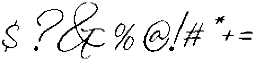 Luminary otf (400) Font OTHER CHARS