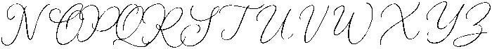 Luminary otf (400) Font UPPERCASE