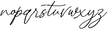 Luminary otf (400) Font LOWERCASE