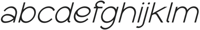 Luminova Italic otf (400) Font LOWERCASE