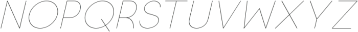 Luna Thin Italic otf (100) Font LOWERCASE