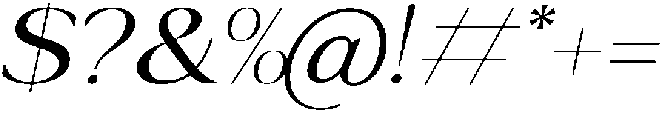 Lunara Sans Regular Italic otf (400) Font OTHER CHARS