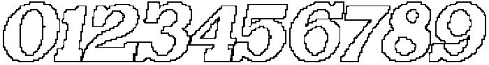 Lunavie Pixel Outline otf (400) Font OTHER CHARS