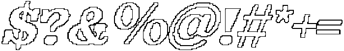 Lunavie Pixel Outline otf (400) Font OTHER CHARS
