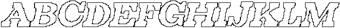 Lunavie Pixel Outline otf (400) Font UPPERCASE