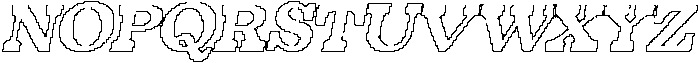 Lunavie Pixel Outline otf (400) Font UPPERCASE