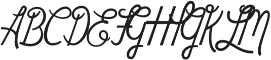 Luncheonette Script Regular otf (400) Font UPPERCASE