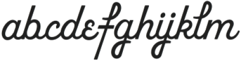 Luncheonette Script Regular otf (400) Font LOWERCASE