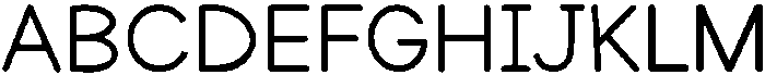 Luneva Sans Regular otf (400) Font UPPERCASE