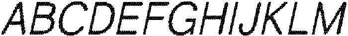 Lupina Rounded Disco Italic otf (400) Font UPPERCASE