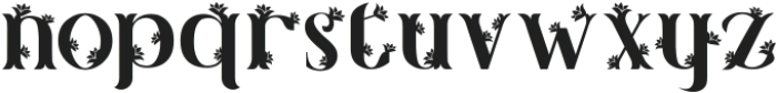 Lush Garden Five otf (400) Font LOWERCASE