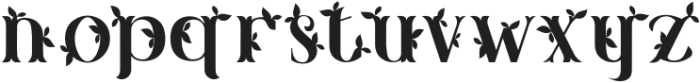 Lush Garden Seven otf (400) Font LOWERCASE