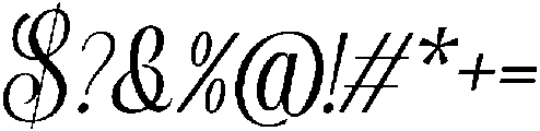 Lush Refinement Script otf (400) Font OTHER CHARS