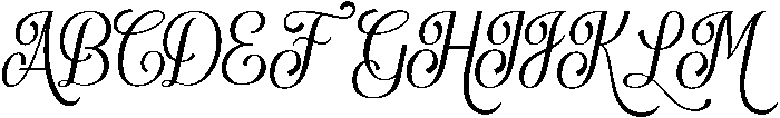Lush Refinement Script otf (400) Font UPPERCASE