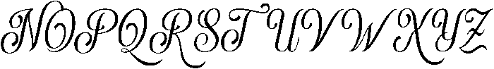 Lush Refinement Script otf (400) Font UPPERCASE