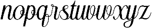 Lush Refinement Script otf (400) Font LOWERCASE