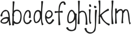 LushHero ttf (400) Font LOWERCASE