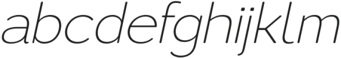 Lusio Soft ExtraLight Italic otf (200) Font LOWERCASE