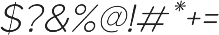 Lusio Soft Light Italic otf (300) Font OTHER CHARS