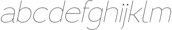 Lusio Soft Thin Italic otf (100) Font LOWERCASE