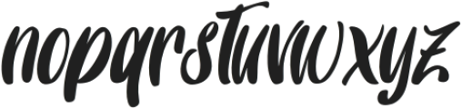 Luvore Italic otf (400) Font LOWERCASE