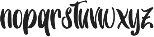 Luvore otf (400) Font LOWERCASE