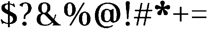 Lux Oriens Medium otf (500) Font OTHER CHARS