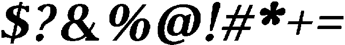 LuxOriens-BoldItalic otf (700) Font OTHER CHARS