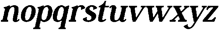 LuxOriens-BoldItalic otf (700) Font LOWERCASE