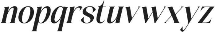 Luxerys Italic otf (400) Font LOWERCASE