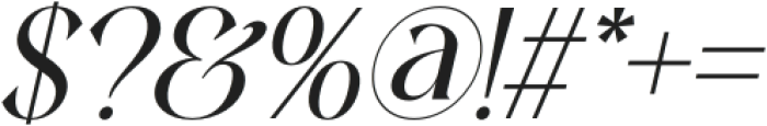 Luxerys Thin Italic otf (100) Font OTHER CHARS