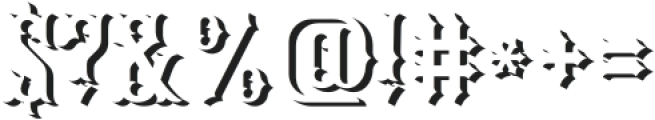 Luxgard-NormalShadow otf (400) Font OTHER CHARS