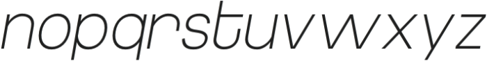 Luxie Thin-Italic otf (100) Font LOWERCASE