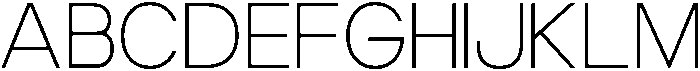 Luxie Thin otf (100) Font UPPERCASE