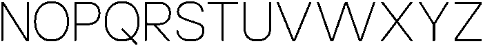 Luxie Thin otf (100) Font UPPERCASE
