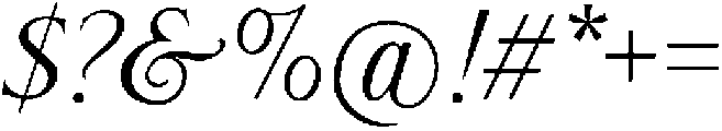Luxurimo Italic otf (400) Font OTHER CHARS