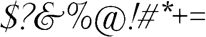 Luxurimo Italic ttf (400) Font OTHER CHARS