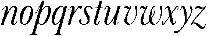 Luxurimo Italic ttf (400) Font LOWERCASE