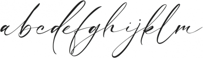 Luxury Modish otf (400) Font LOWERCASE