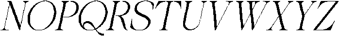 Luxury Nova Italic otf (400) Font UPPERCASE
