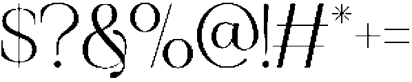Luxury Nova Regular otf (400) Font OTHER CHARS