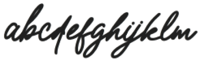 Luxury Signature Script Regular otf (400) Font LOWERCASE