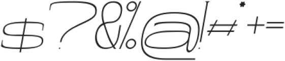 Luxury Signature Wide Italic Regular otf (400) Font OTHER CHARS