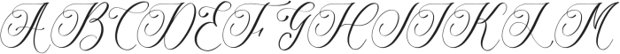 Luxuryone Calligraphy otf (400) Font UPPERCASE
