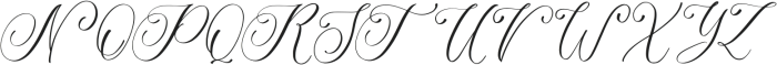 Luxuryone Calligraphy otf (400) Font UPPERCASE