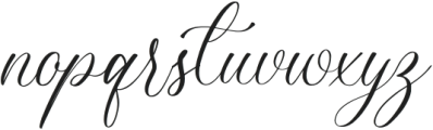 Luxuryone Calligraphy otf (400) Font LOWERCASE