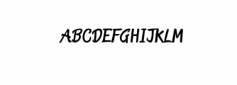 LuckyDreamBoldCapital.ttf Font LOWERCASE