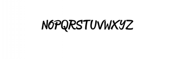 LuckyDreamBoldCapital.ttf Font LOWERCASE