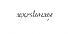 Lumberjack Gradient Italic.otf Font LOWERCASE
